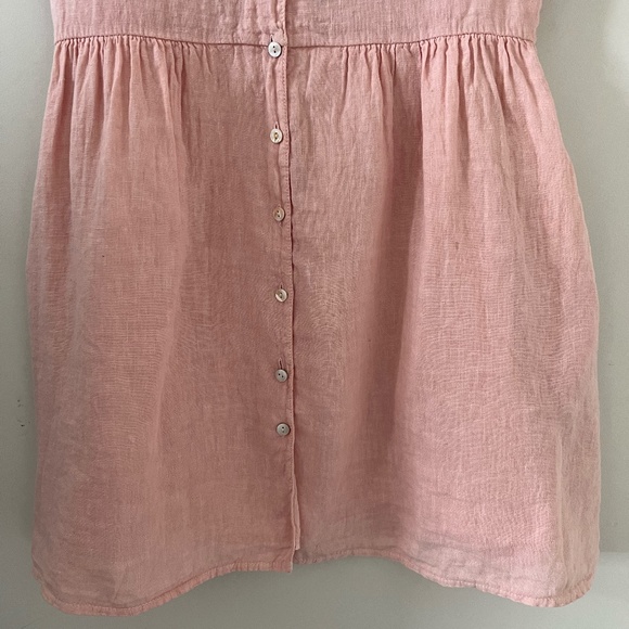 PRIV x Jillian Harris Hampton Linen Dress In Light Pink Size XS - Picture 3 of 11